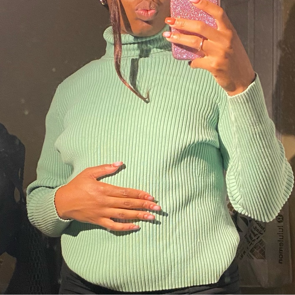Gap teal turtle neck sweater